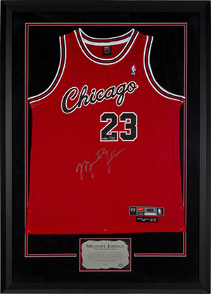 michael jordan signed jersey for sale